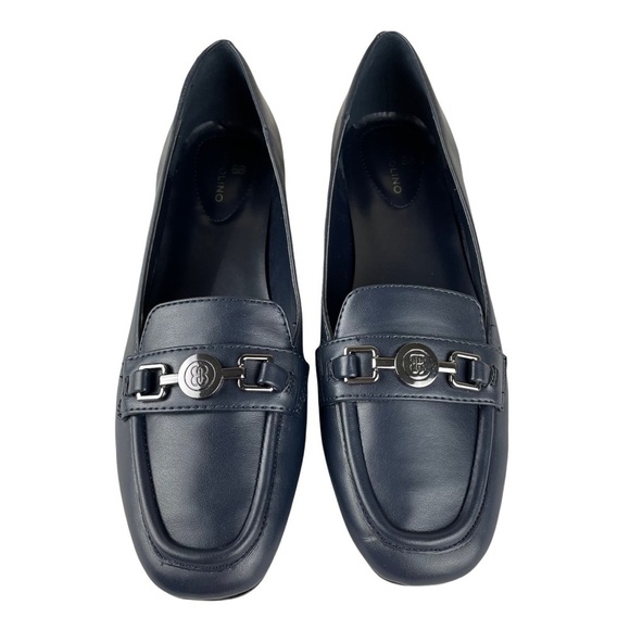 Bandolino Navy Leather Loafers - Picture 2 of 10